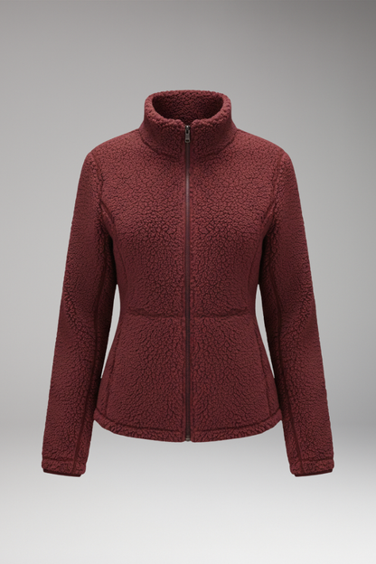 Women's Fleece Jacket Zipper Closure