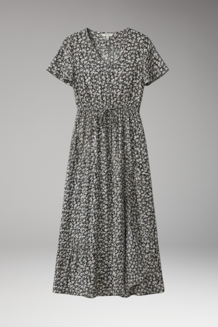 Women's Floral Maxi Dress Flowing Silhouette