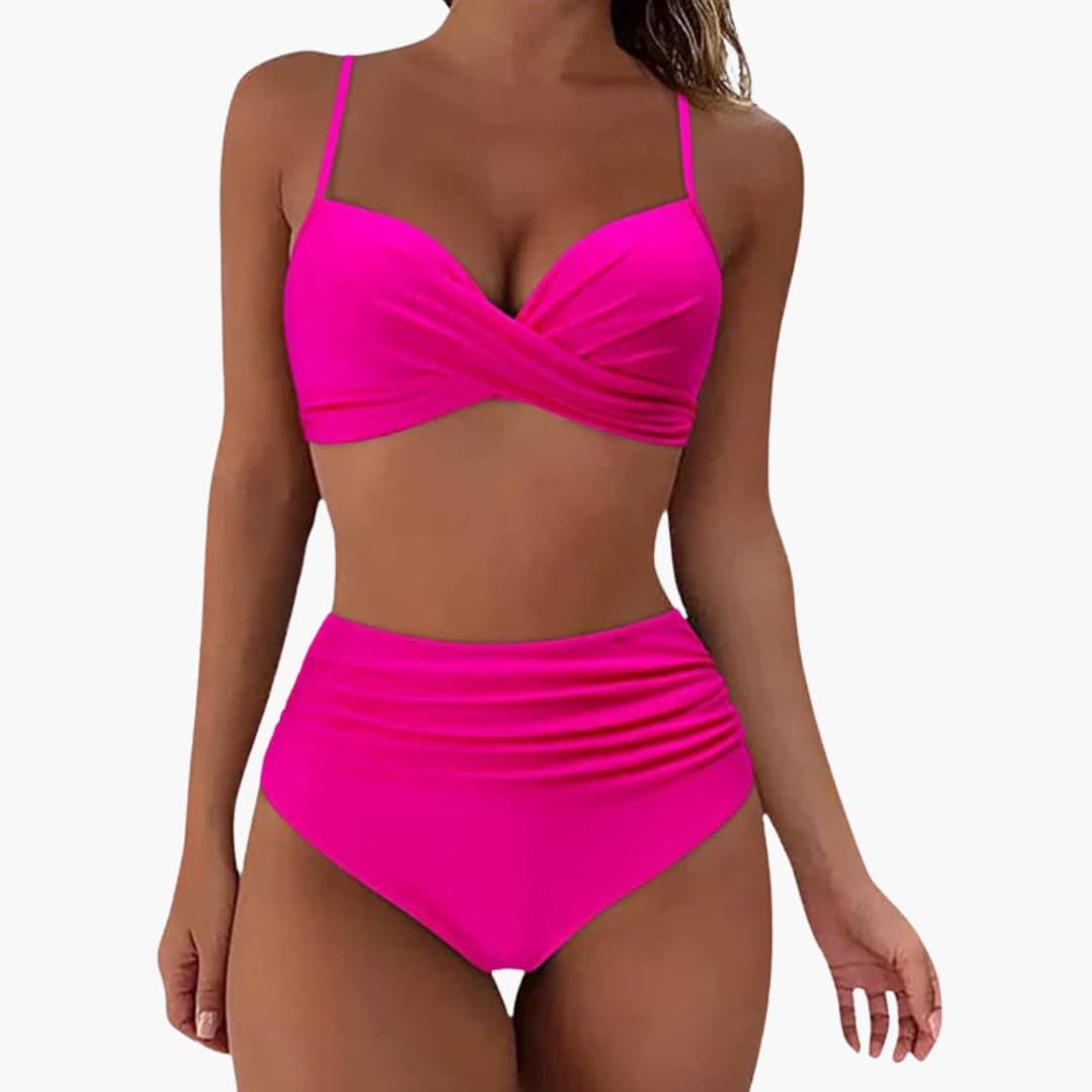 Women's Floral Bikini Set Elastic Waist