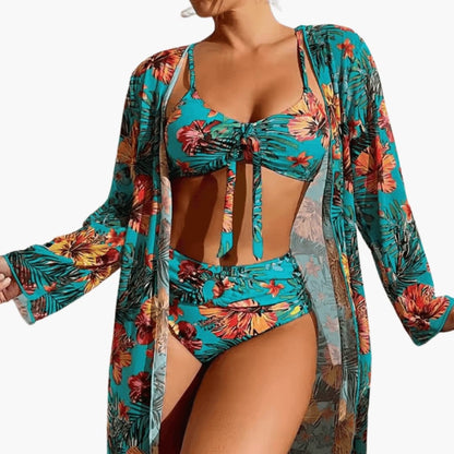 Women's Floral Bikini Set 3 Piece