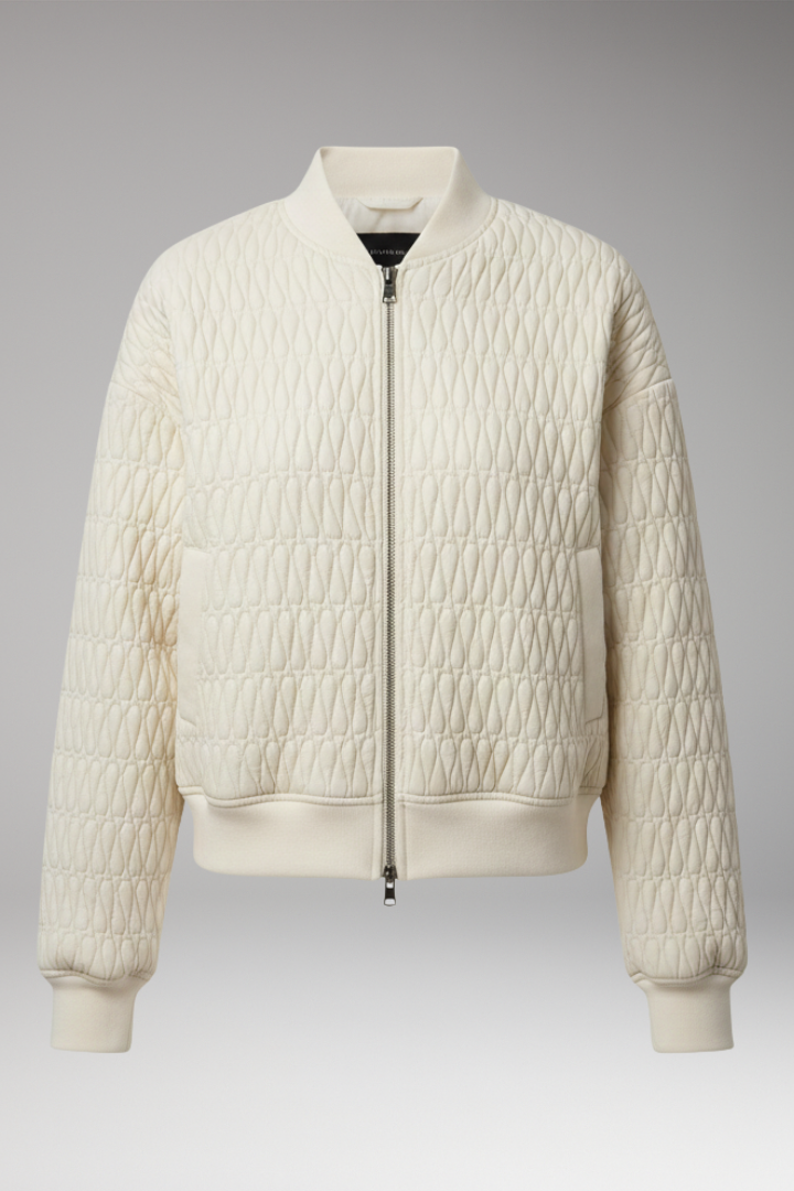 Women's Quilted Jacket Front Zip Closure