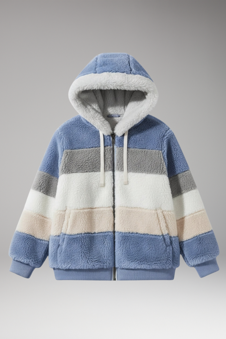 Women's Hooded Striped Jacket