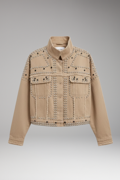 Women's Turn Down Collar Button Jacket