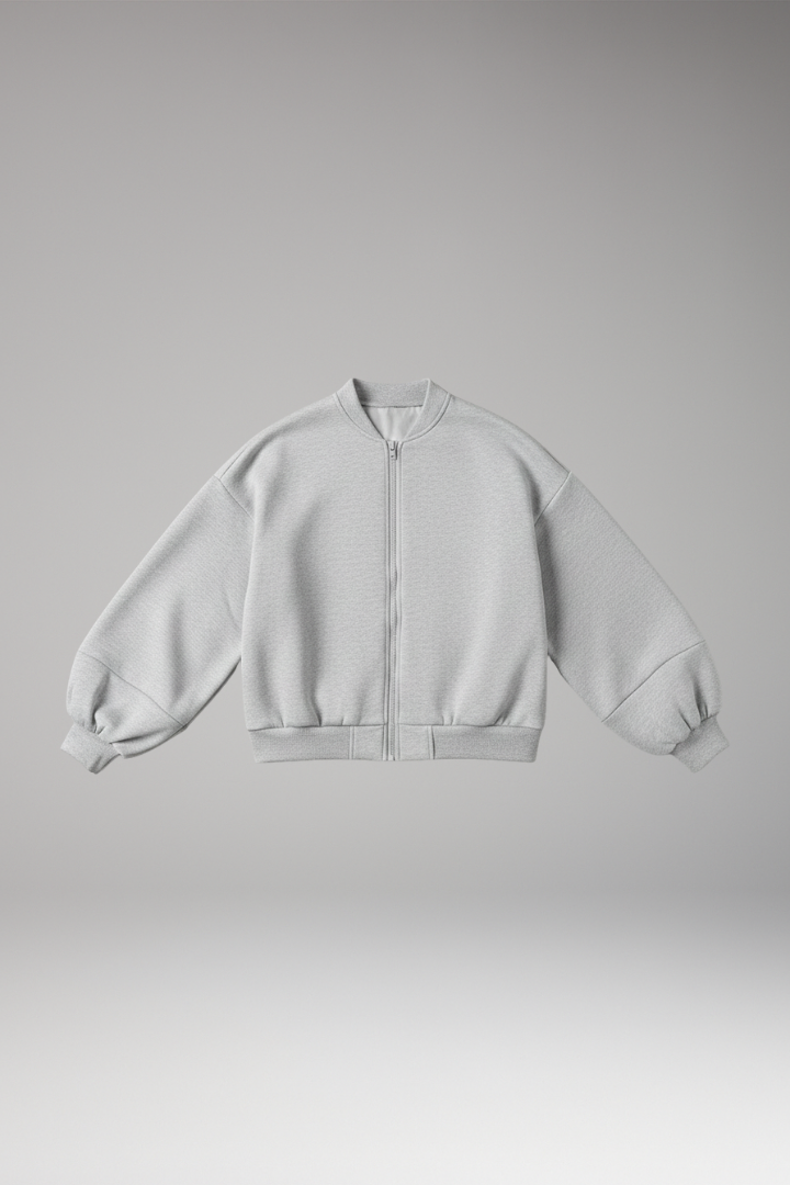 Women's Zipper Jacket Voluminous Sleeves