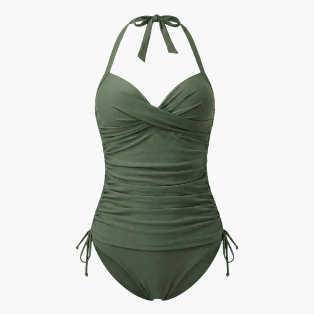 Women's Leopard Tankini Swimsuit High-Waist Bottom