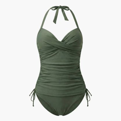 Women's Leopard Tankini Swimsuit High-Waist Bottom