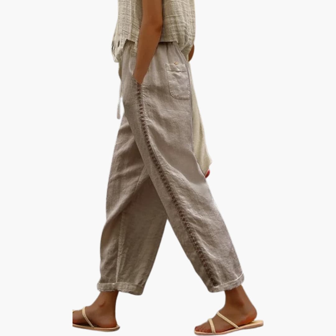 Women's Linen Loose Fit Pants