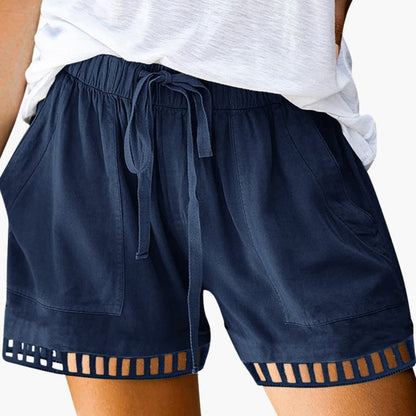 Women's Drawstring Shorts Loose Fit Cotton