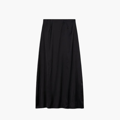 Women's High Waist Maxi Skirt Satin
