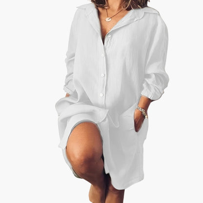Women's Long Sleeve Button-Up Shirt