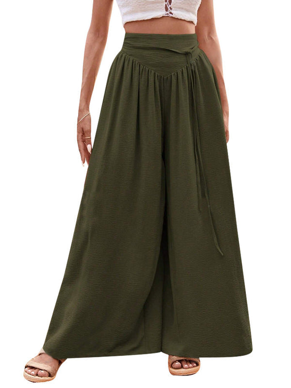 Women's High Waist Palazzo Pants Casual Style