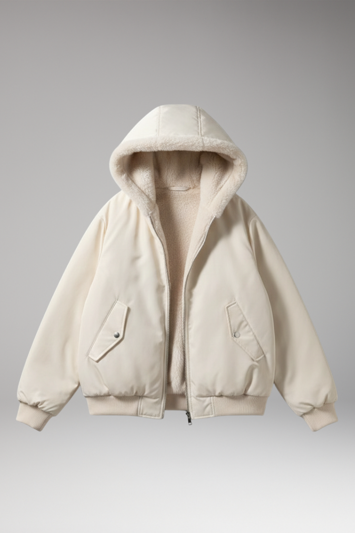 Women's Plus Size Jacket Textured Front Zip