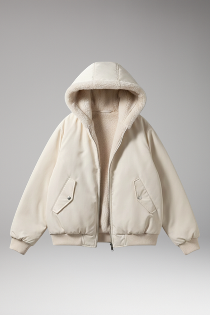Women's Plus Size Jacket Textured Front Zip