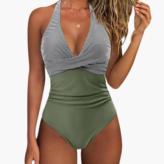 Women's Push Up One Piece Swimsuit Adjustable Strap