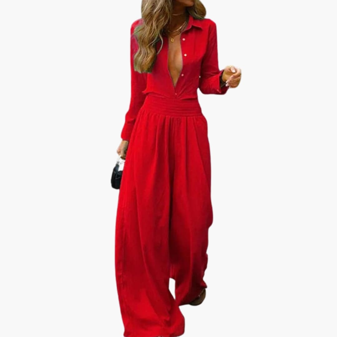 Women's Jumpsuit Elastic Waist Wide Leg