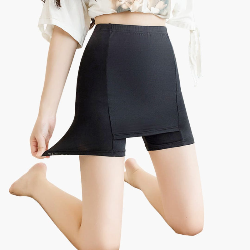 Women's Skort Wide Waistband Integrated Shorts
