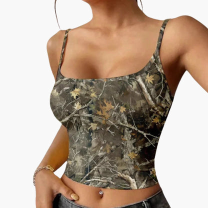 Women's Camouflage Sleeveless Lightweight