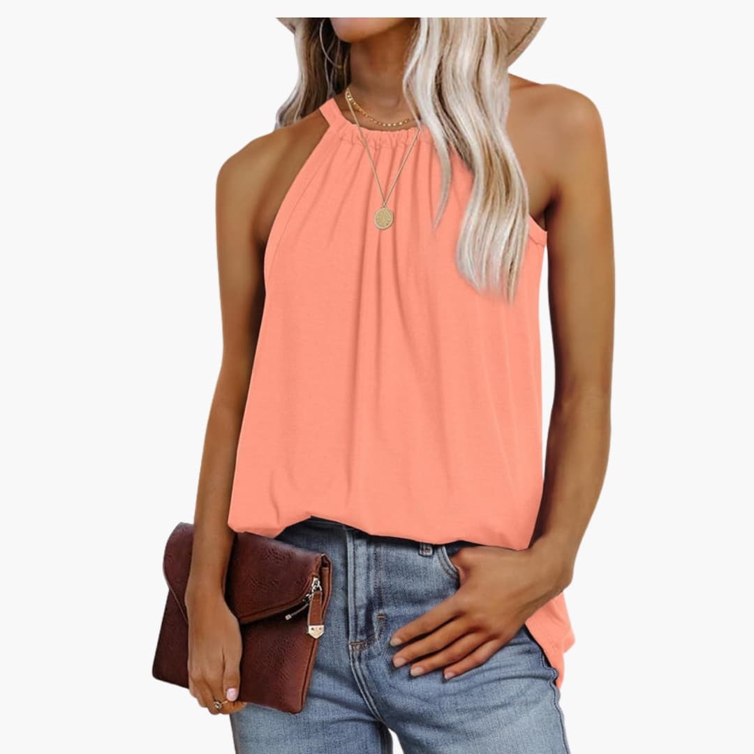 Women's Sleeveless Ruffle Loose Fit