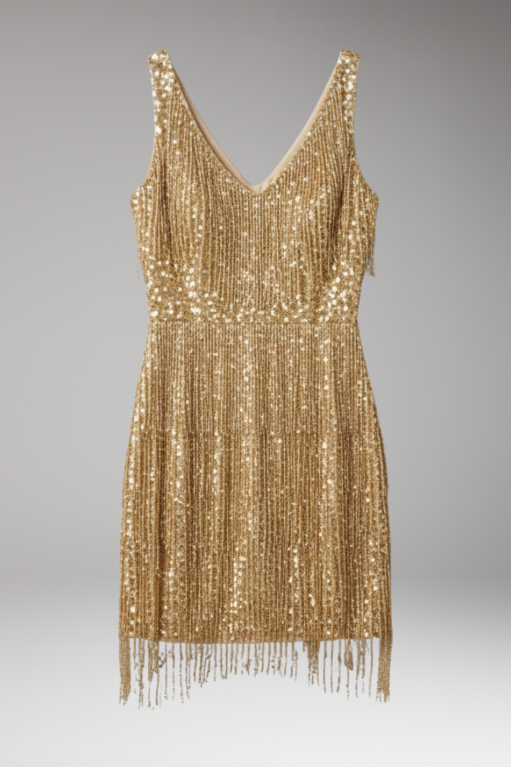 Women's Sequin Tassel Dress