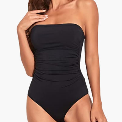 Women's Strapless Swimsuit Smoothing One Piece