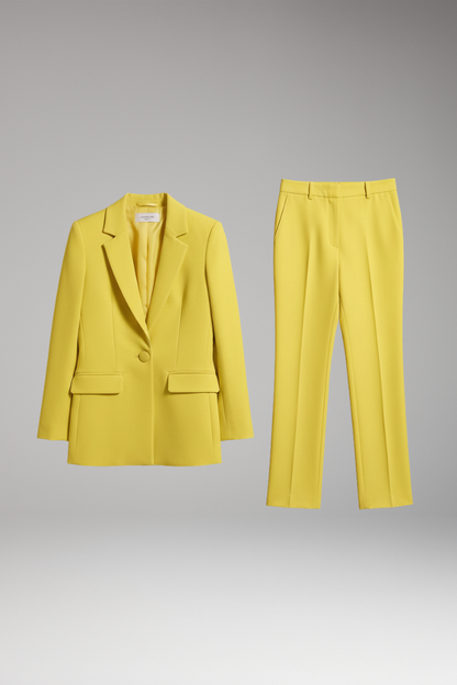 Women's Two Piece Suit Jacket Trousers