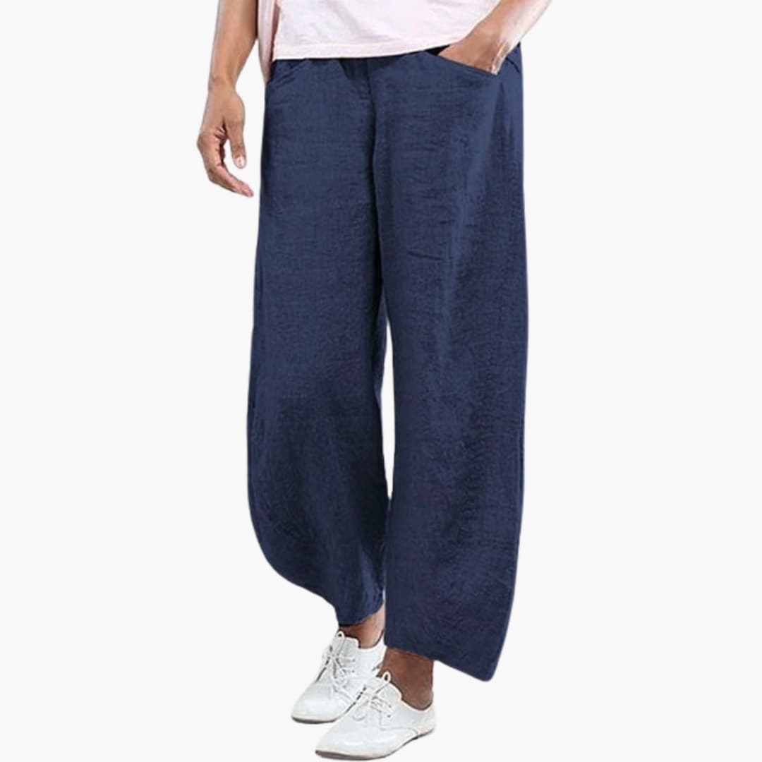 Women's Elastic Waist Pants Loose Fit