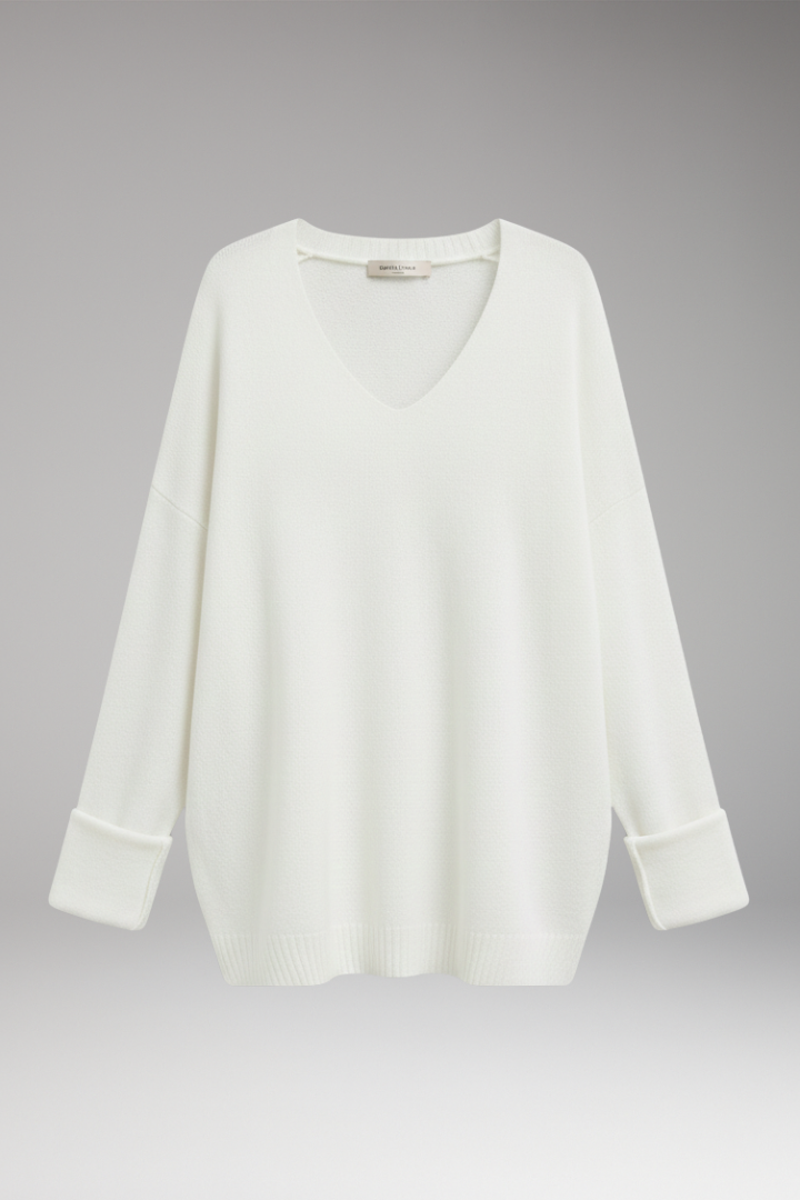 Women's V-Neck Sweater Relaxed Fit