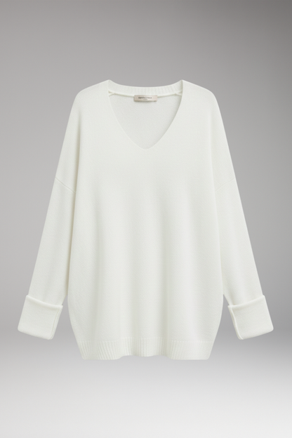 Women's V-Neck Sweater Relaxed Fit