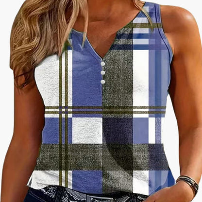 Women's V-Neck Button