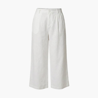 Women's Elastic Waist Trousers With Side Pockets