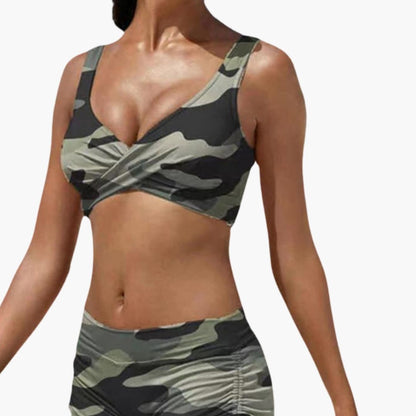 Women's Twist Front Bikini Swimsuit Set
