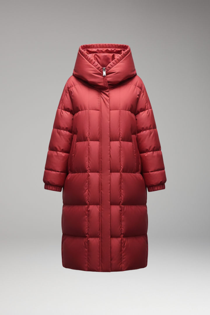 Women's Quilted Winter Coat High Collar