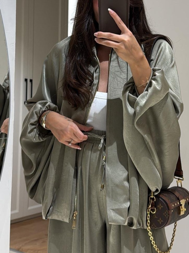 Women's Draped And Palazzo Pants Set