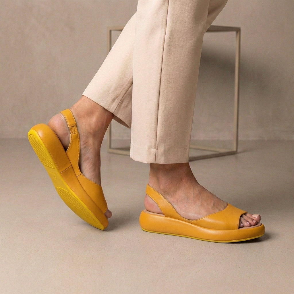 Women's Comfort Sandals Peep-Toe Slingback Cushioned Support