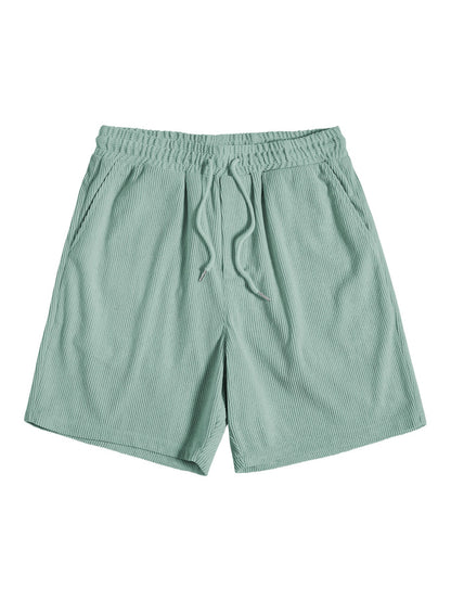 Image of Aiden | Men's Button-Down Short Sleeve Shirt and Drawstring Shorts Set