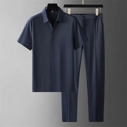 Men's Two-Piece Polo Pants Set