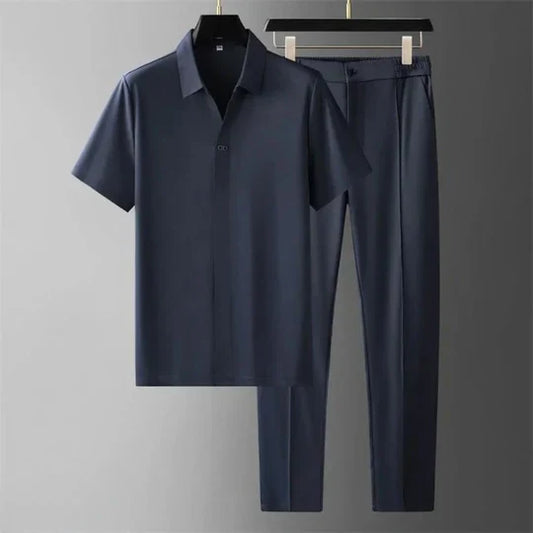 Men's Two-Piece Suit Set Wool Blend Transitional
