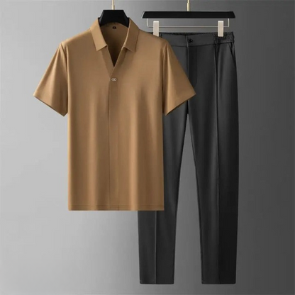 Grayson Men's Two Piece Polo Pants Set