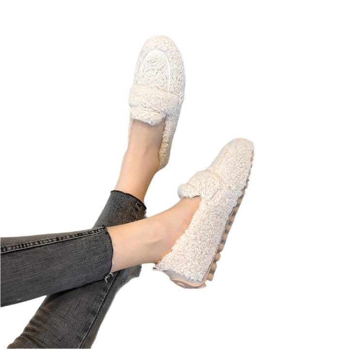 Women's Flat Loafers Textured Slip-On