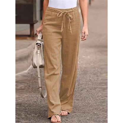 Image of Amanda | Women's Wide Leg Chino Trousers