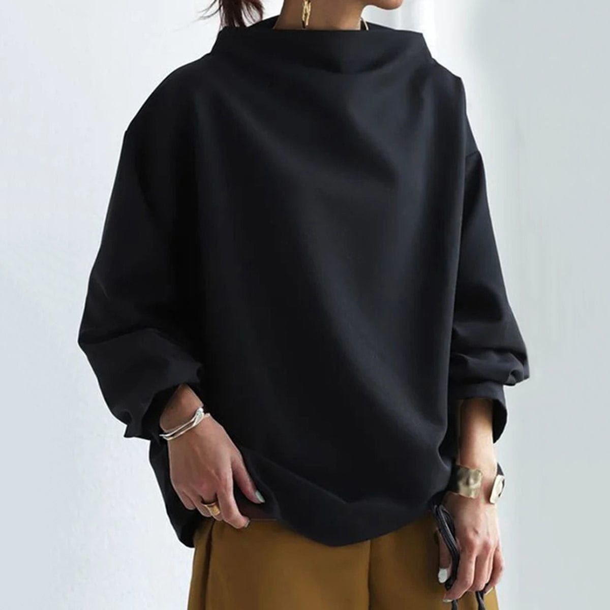 Women's Oversized Funnel Neck