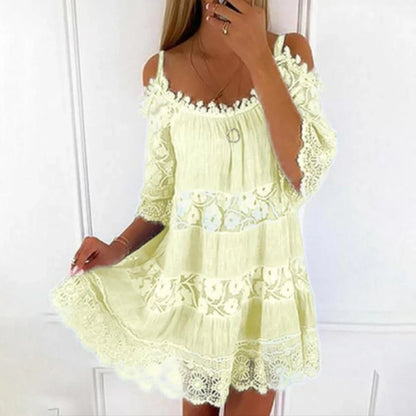 Women's Cold Shoulder Mini Dress