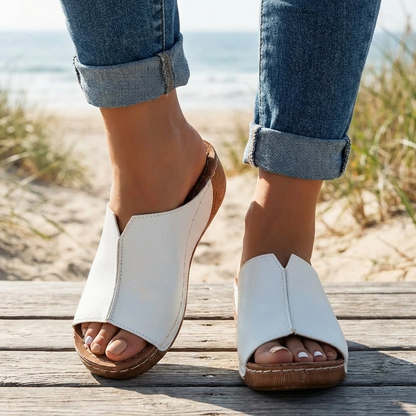 Women's Comfort Slide Sandals With Open Toe