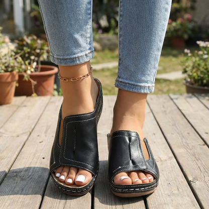Lennox | Women’s Comfort Slip-On Wedge Sandals