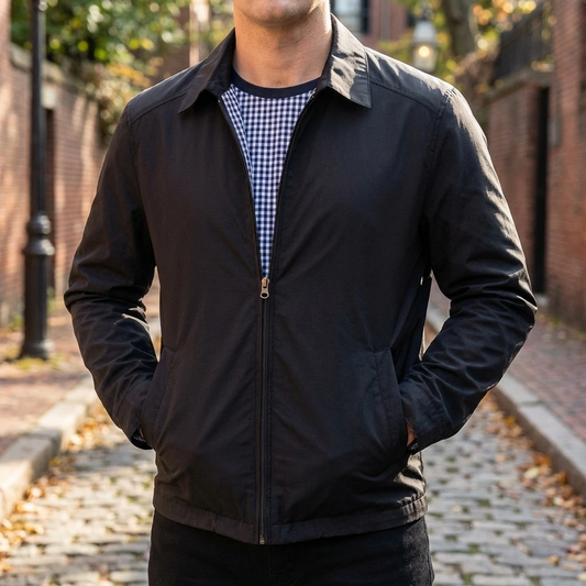 Minimal Zip-Front Spring Jacket