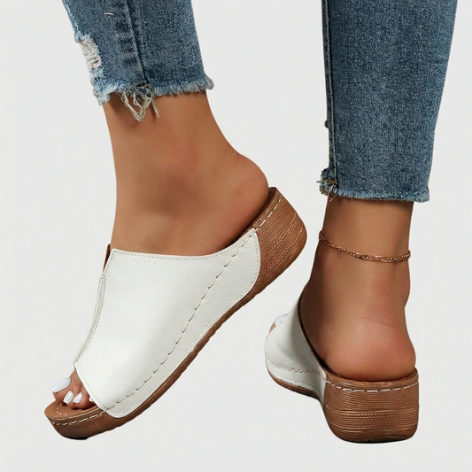 Women’s Open Toe Wedge Sandals Slip On