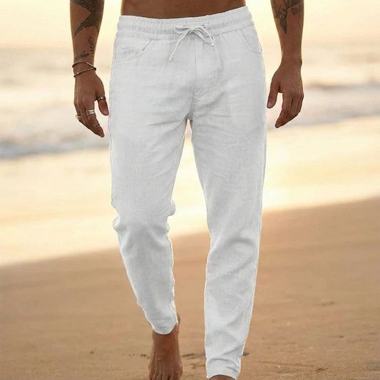 Casual Drawstring Tapered Pants