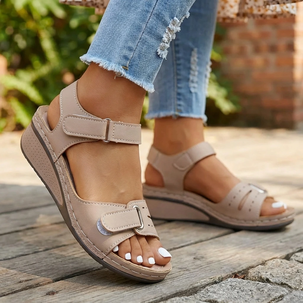 Women’s Orthopedic Adjustable Walking Sandals for Daily Support