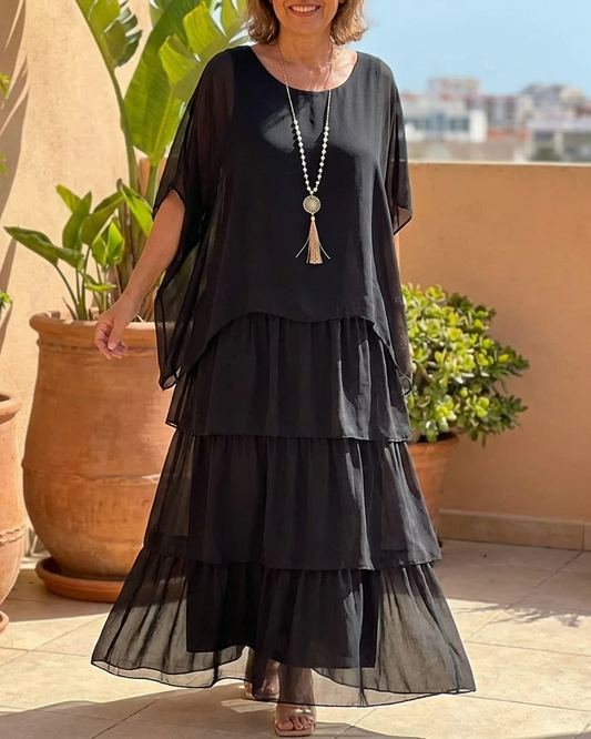 Women's Spring Layered Maxi Dress