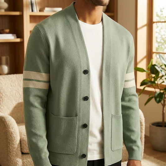 Relaxed Button Front Cardigan